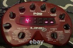 LINE 6 POD 2.0 Guitar Amp Modelling Effects Unit & Line 6 Power Supply