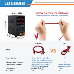 LOGNWEI DC Power Supply Variable 60V 5A Bench 4-Digital LED