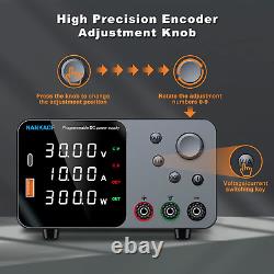 Lab Bench DC Power Supply with Encoder Knob & USB-A/Type-C 30V 10A TPS3010B