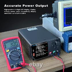 Lab Bench DC Power Supply with Encoder Knob & USB-A/Type-C 30V 10A TPS3010B