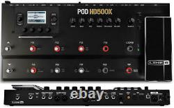 Line 6 Pod Hd500x Amp Modeling Guitar Multi Effects Pedal & Power Supply 400 500