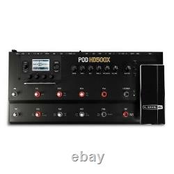 Line 6 Pod Hd500x Amp Modeling Guitar Multi Effects Pedal & Power Supply 400 500