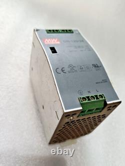 MEAN WELL 212266 DR-120-24 AC to DC DIN-Rail Power Supply, 24V, 5 Amp