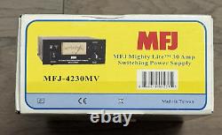 MFJ-4230MVP 30 AMP Switching Power Supply with Backlight Meter & power Voltage