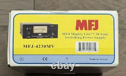 MFJ-4230MVP 30 AMP Switching Power Supply with Backlight Meter & power Voltage