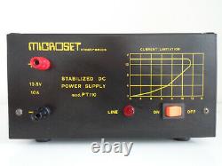 MICROSET PT-110 10-AMP 13.5v STABILIZED DC POWER SUPPLY. RADIO TRADER IRELAND