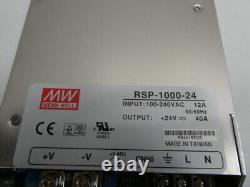 Mean Well RSP-1000-24 Power Supply 100-240v-ac 40a Amp 24v-dc