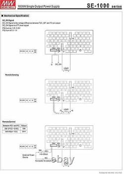 Mean Well SE-1000-48 ACDC 48 Volt 20.8 Amp 1000W power supply