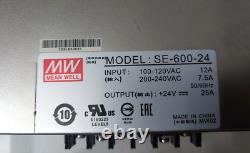 Mean Well SE-600-24 AC to DC Power Supply Single Output 24 Volt 25 Amp 600 Watt