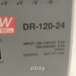 Meanwell DR120-24 120watts, 24 Volts, 5 Amps Power Supply