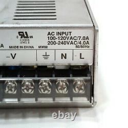 Meanwell NES-350-24 Power Supply. 24 Volts 14 Amps. Input 110/240 volts