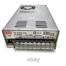 Meanwell S-350-24 Volts 14.6 Amps Power Supply. Input 100240 VoltsAC