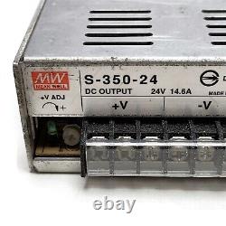 Meanwell S-350-24 Volts 14.6 Amps Power Supply. Input 100240 VoltsAC