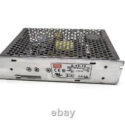Meanwell S-60-12 Power Supply for CCTV. Output 12 Volts @5 Amps