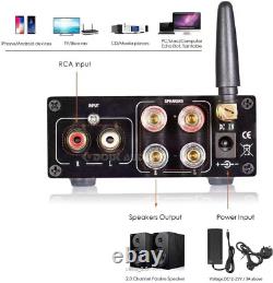 Mini Bluetooth Amplifier 200W TPA3116 HiFi Stereo Class D Power Amp with Supply