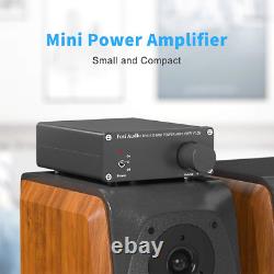 Mini Hi-Fi Stereo Amplifier 50W x 2, Integrated Class D Amp, 19V Power Supply