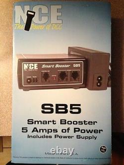 NCE 27 SB5 Smart Booster + power supply 5 Amp for Power Cab MODELRRSUPPLY