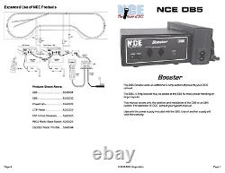 NCE 28 DB5 5 Amp standard booster with International Power Supply MODELRRSUPPLY