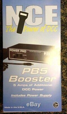 NCE 45 PB5 5 AMP Power Booster & Power Supply NCE Digitrax DCC MODELRRSUPPLY
