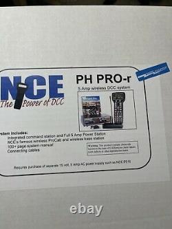 NCE PH-PRO-R Wireless Complete DCC Set 5 amp W P515 Power Supply