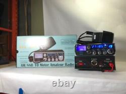 NEW GALAXY DX-86V AM SSB Mobile Ham Radio With DPS22 22 Amp Power Supply PROTUNED