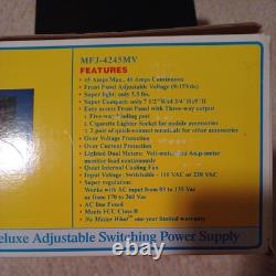 NEW MFJ 45Amp Switching Power Supply MFJ-4245MV with Power Cord