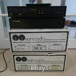 Naim Nac 52 & Super Cap Olive Remote Na 52 Na 34 Pre Amp Power Supply Amplifier