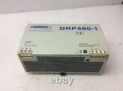Nemic Lambda Power Supply, DRP480-1, 230V to 24VDC @ 20.0 Amp, Used, WARRANTY