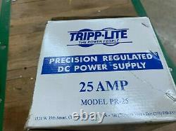 New In Box Tripp-lite 25amp Precision Regulated DC Power Supply Pr-25