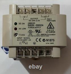 Omron S82K-05024 Power Supply In 100-240vac Out 24vdc 2.1Amp Free Fast Shipping
