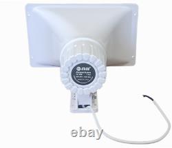 PA Power Horn Speaker 100 Watt Indoor Outdoor with HiFi Amplifier and Power Supply