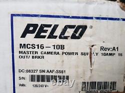 PELCO MCS16-10B Power Supply Camera 10Amp 16 Out Breaker