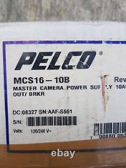 PELCO MCS16-10B Power Supply Camera 10Amp 16 Out Breaker, New