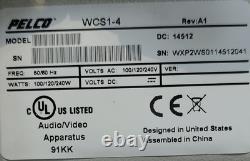 PELCO WCS1-4 SECURITY MASTER CAMERA VAC Fused POWER SUPPLY 100/120/240V 4 AMP