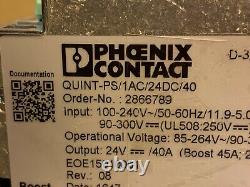 PHOENIX CONTACT POWER SUPPLY Mfr. Part # 2866789 24VDC 40 AMP