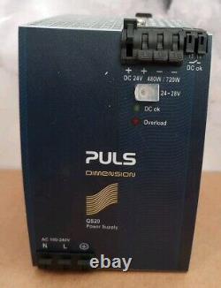 PULS DIMENSION 100-240VAC 24VDC POWER SUPPLY QS20-241 20AMP NEW Ships In 1 day