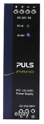 PULS Piano Power Supply 1 Single Phase 24V 5A Amp 120W PIC120.242C