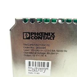 Phoenix Contact 2866488 DIN Rail Power Supply 12 volts 10 Amps. PS/1AC/12DC/10