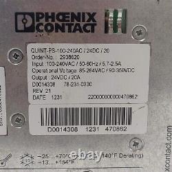 Phoenix Contact Quint PS-100-240AC/24DC/20 Amps. Part No 2938620