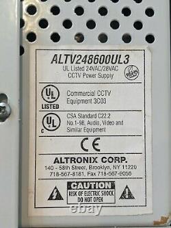 Power Supply 24V AC 25 Amp 8 fused outputs Altronix ALTV248600UL3 CCTV