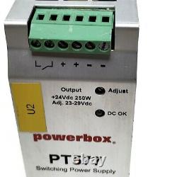 Powerbox PT577 Rack Mount Power Supply. 23Volts DC 250 Watts