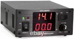 Powerwerx SPS-30DM Variable 30 Amp Desktop Power Supply with Digital Meters