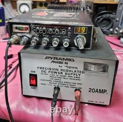 Pyramid Regulated Power Supply Model PS-20. 20Amp 13.8v DC Power Supply