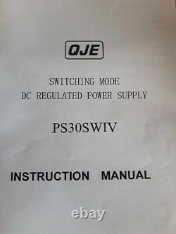 QJE switching mode DC power supply 13.8v 9-15v 30AMP Ham Radio Cb
