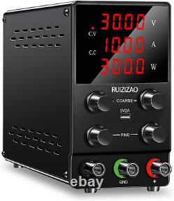 RUZIZAO DC Power Supply Variable 30V 10A Lab Bench Power Supply Adjustable High