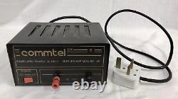 Rare Vintage Commtel Stabilized High Power Supply Unit 13,8 V 3/5 AMP MOD BS UK