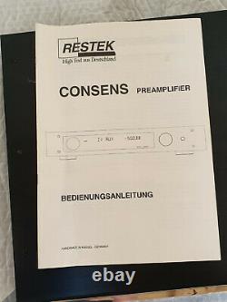 Restek Consens Pre Amp chrome, incl. Powersupply + Dirigent RC