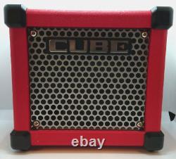 Roland Micro Cube GX RED 3W 12CM/5 Portable Guitar Amp & Power Supply