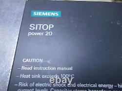 SIEMENS SITOP 20 - FREAKEN MASSIVE 20amps 24DC power Supply 6EP1-436-1SH01 3 Ph