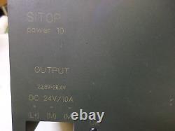 SIEMENS SITOP POWER SUPPLY 24DC 10amps 6EP1434-2ABA00 3PH 400-500 Supply